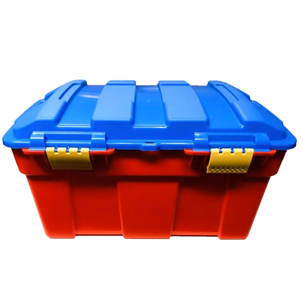 FLAVORA 40L Toy Storage Box with Clip Lid, Red – 3