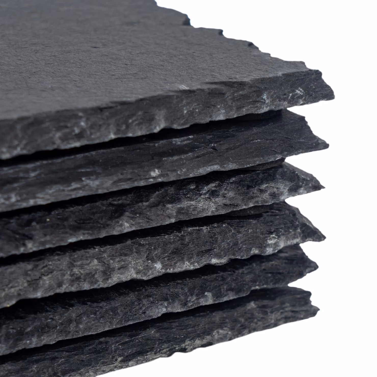 Argon Tableware Pack of 6 Grey Rectangle Slate Serving Platters, W: 30 cm, D: 20 cm – 4