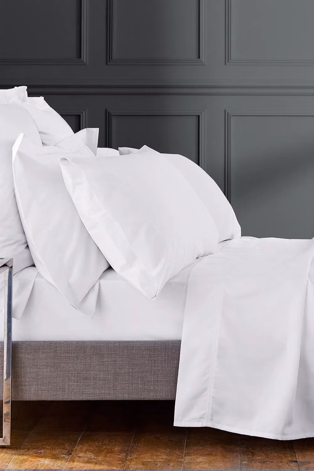 Bedeck of Belfast 1951 1000 Thread Count Egyptian Cotton King Size Flat Sheet, White, W/D/H: 180 x 200 cm – 2