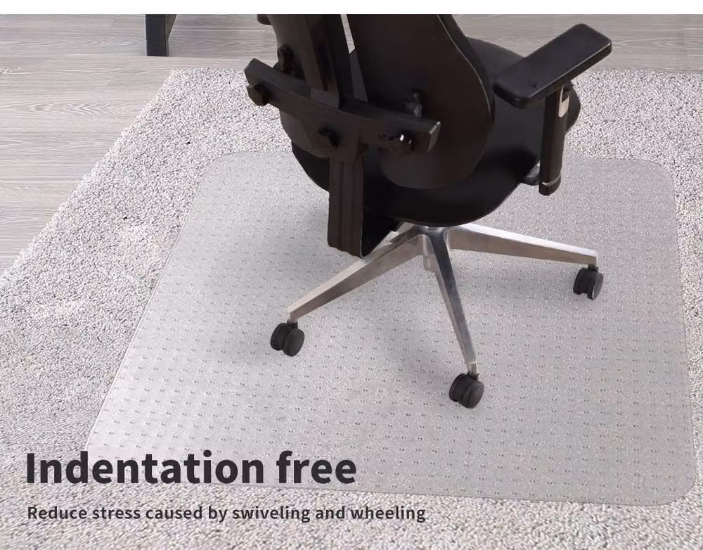 Marlow Clear PVC Non-Slip Office Chair Mat for Hard Floors and Carpet, W/D: 120 x 90 cm – 2