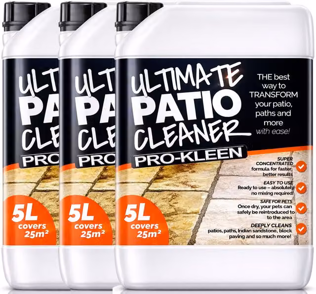 ProKleen Ultimate Patio Cleaner and Black Spot Remover, 3 x 5 l