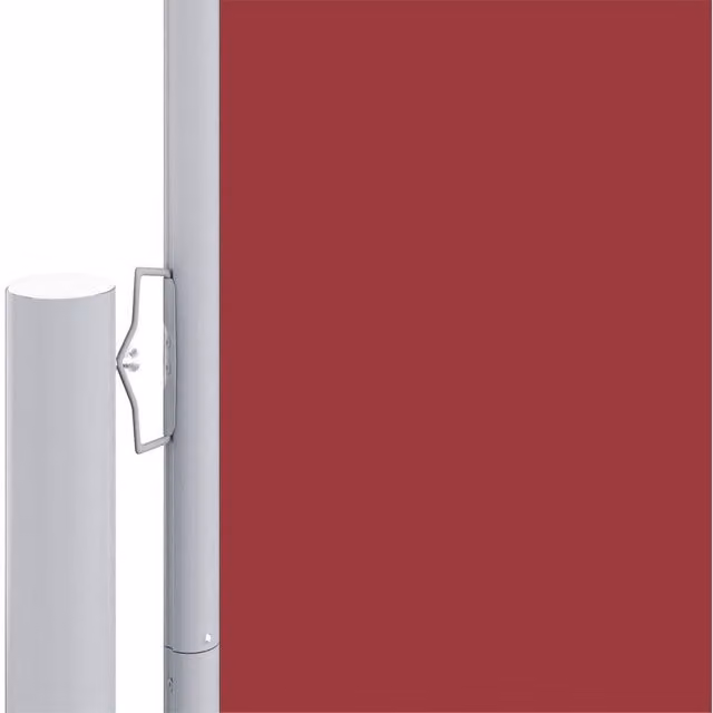 Berkfield Home Red Retractable Side Awning with Motor, W/H: 1000 x 180 cm