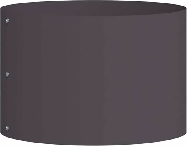 Berkfield Home Black Metal Tub Planter, W/D/H: 30 x 30 x 20 cm – 1