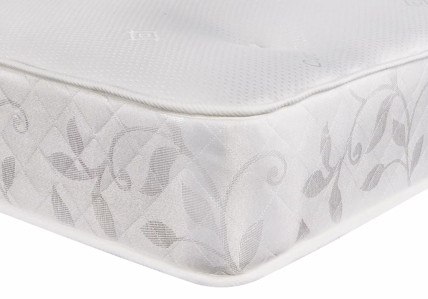 Sloomy Manhattan Single Ottoman Bed in Stone with 26 Inch Strut Headboard and Hybrid Memory Mattress W/D/H: 90 x 200 cm
