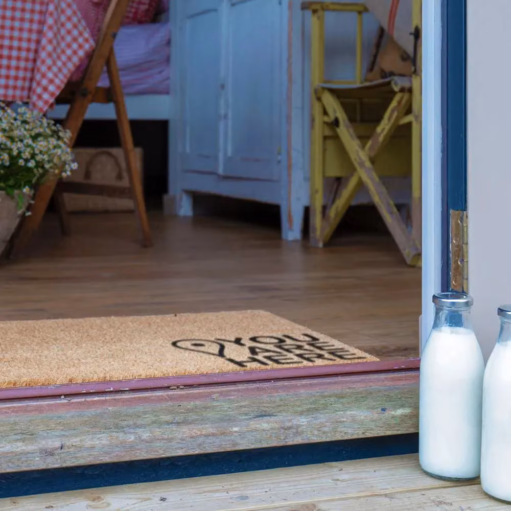 Artsy Mats You Are Here Country Coir Doormat in Grey and Brown, W/D: 90 x 60 cm – 3