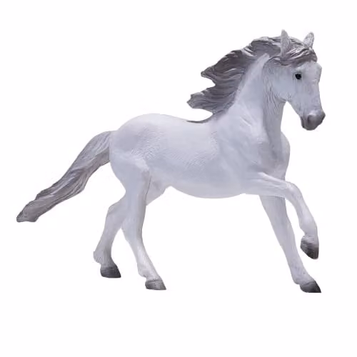 MOJO Lusitano White Farm Horse Wildlife Collectable Animal Toy Figure