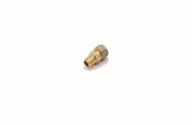 Prima Plus Compression Adaptor 12mm x 1/4 Male Taper Brass Fitting