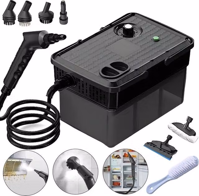 SPETLEK Handheld Steam Cleaner, Portable High Temperature Spray in Black – 1