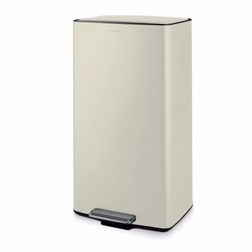 Tower 40L Rectangular Pedal Bin with Removable Inner Bucket and Odour Filter in Black or Beige
