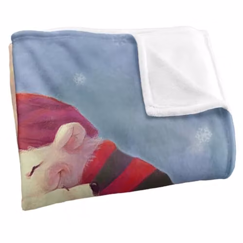 JQ Licensing Christmas Santa Bear Hug Super Soft Silky Touch Fleece Throw Blanket, Multicolour, W: 91 cm, D: 147 cm – 2
