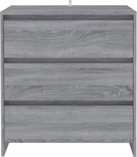Berkfield Home Sonoma Grey Sideboard in Engineered Wood, W/D/H: 70 x 41 x 75 cm