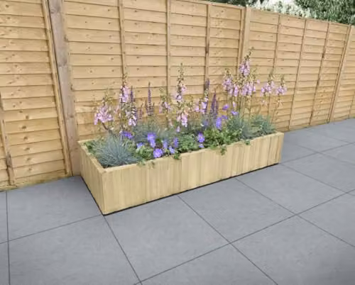 Forest Garden Brown Wooden Raised Bed Planter for Herbs, Plants or Vegetables, W: 179 cm, D: 67 cm, H: 32 cm – 1
