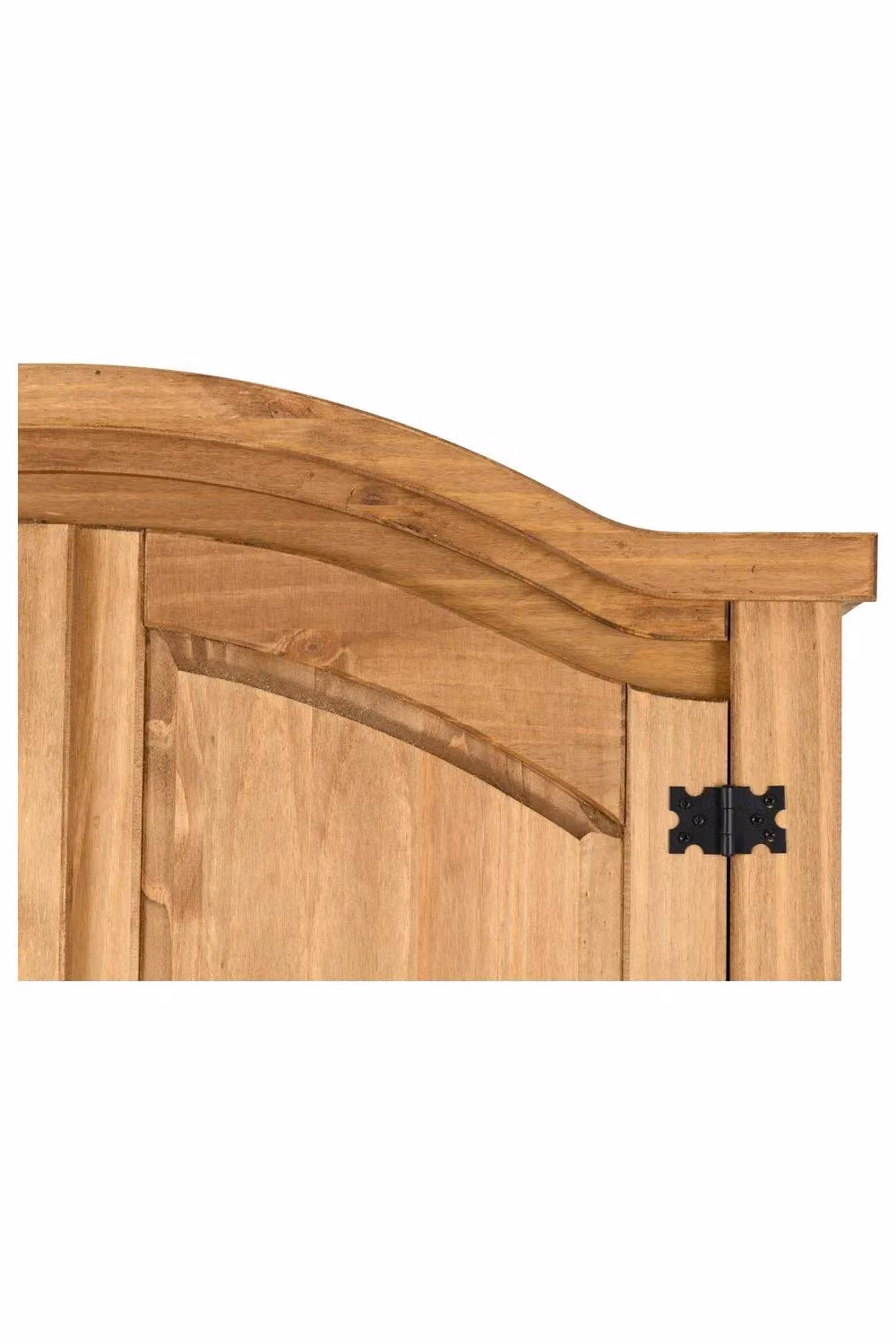 Seconique Corona 3 Door Triple Wardrobe in Brown Waxed Pine – 4