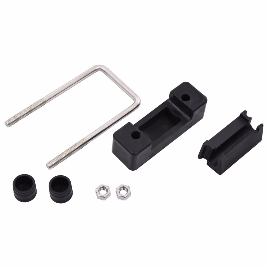 Berkfield Home U Connector for Mesh Fence Posts, 25 Sets, Black – 2