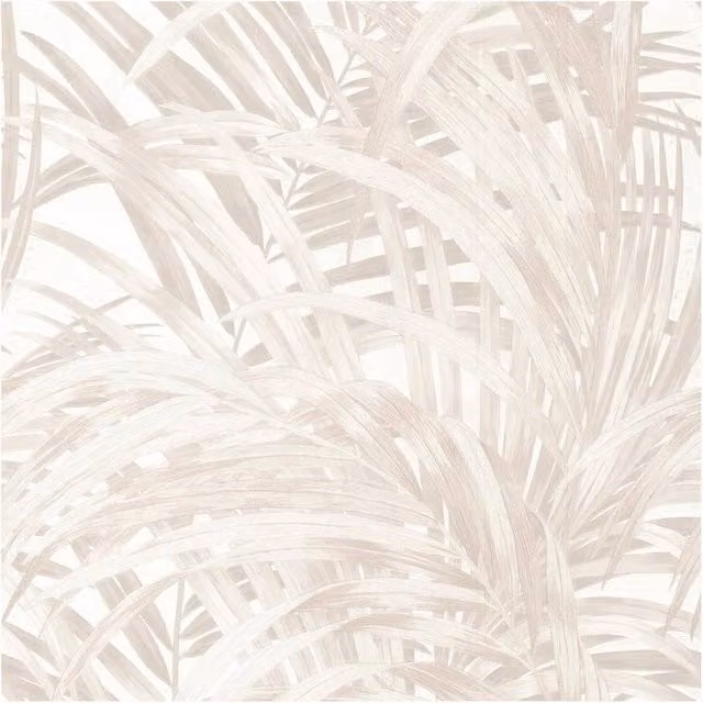 Boutique Congo Pearl White Botanical Vinyl Wallpaper, W: 52 cm, H: 1000 cm