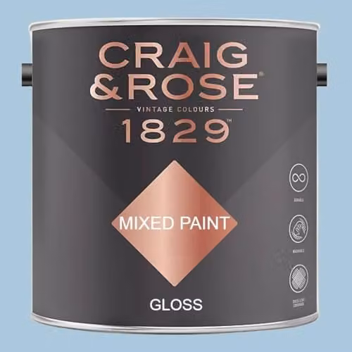 Craig & Rose 1829 Gloss Paint in Fresco Blue, 2.5 l