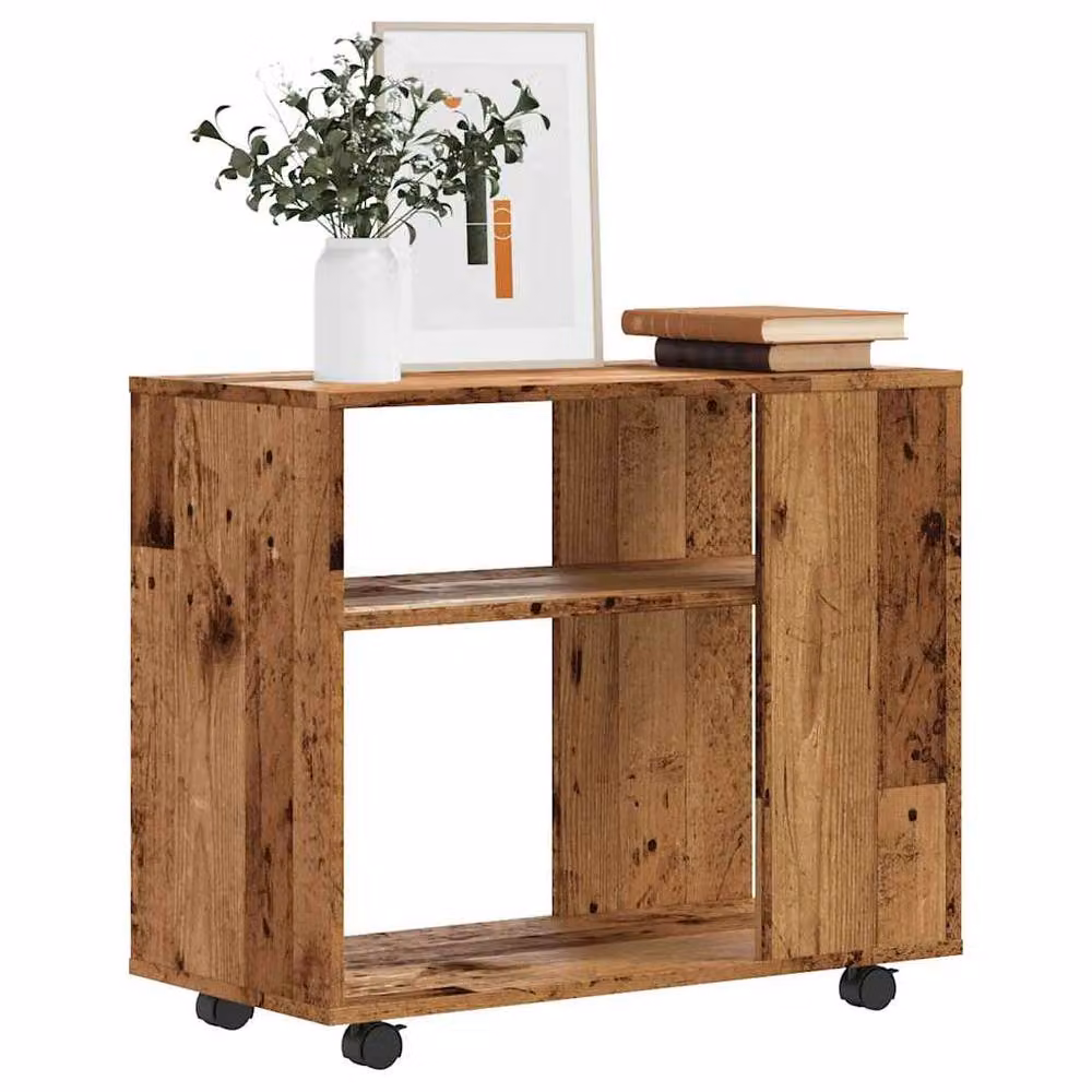 Berkfield Home Industrial Side Table in Brown, W/D/H: 70 x 35 x 55 cm – 2