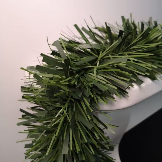 Samuel Alexander Green Christmas Tinsel Garland Decoration, Length: 3 m, Width: 15 cm