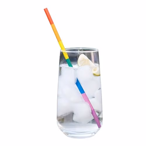 Echo Three Multicolour Metal Straws Set of 2 with Cleaning Brush – 1