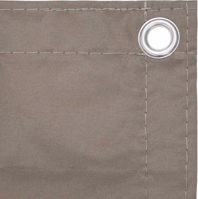 Berkfield Home Modern Balcony Screen in Taupe Stone, W: 75 cm, W: 400 cm