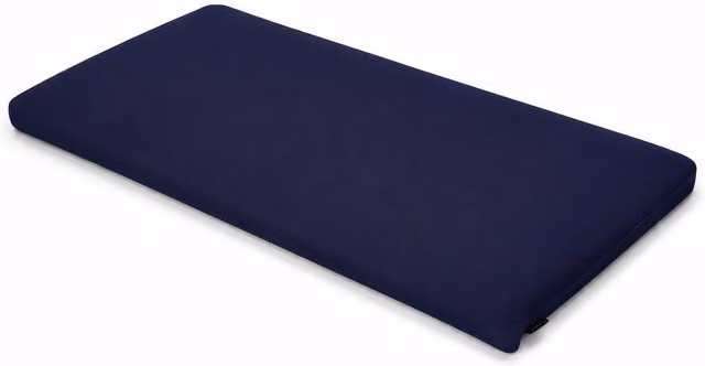 Glendale Garden & Leisure Ltd Navy Blue Rectangular Seat Pad Two Pack, W: 40 cm, L: 38 cm