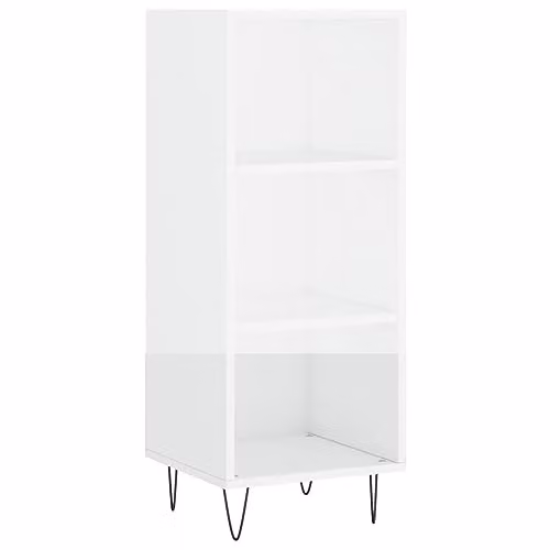 vidaXL Modern High Gloss White Sideboard in Engineered Wood W/D/H: 34.5 x 32.5 x 90 cm – 1