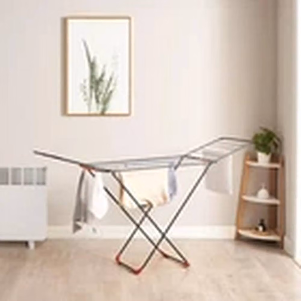 Havendro Winged Clothes Drying Rack in Black, Foldable Metal Laundry Airer for Indoor and Outdoor Use – 2