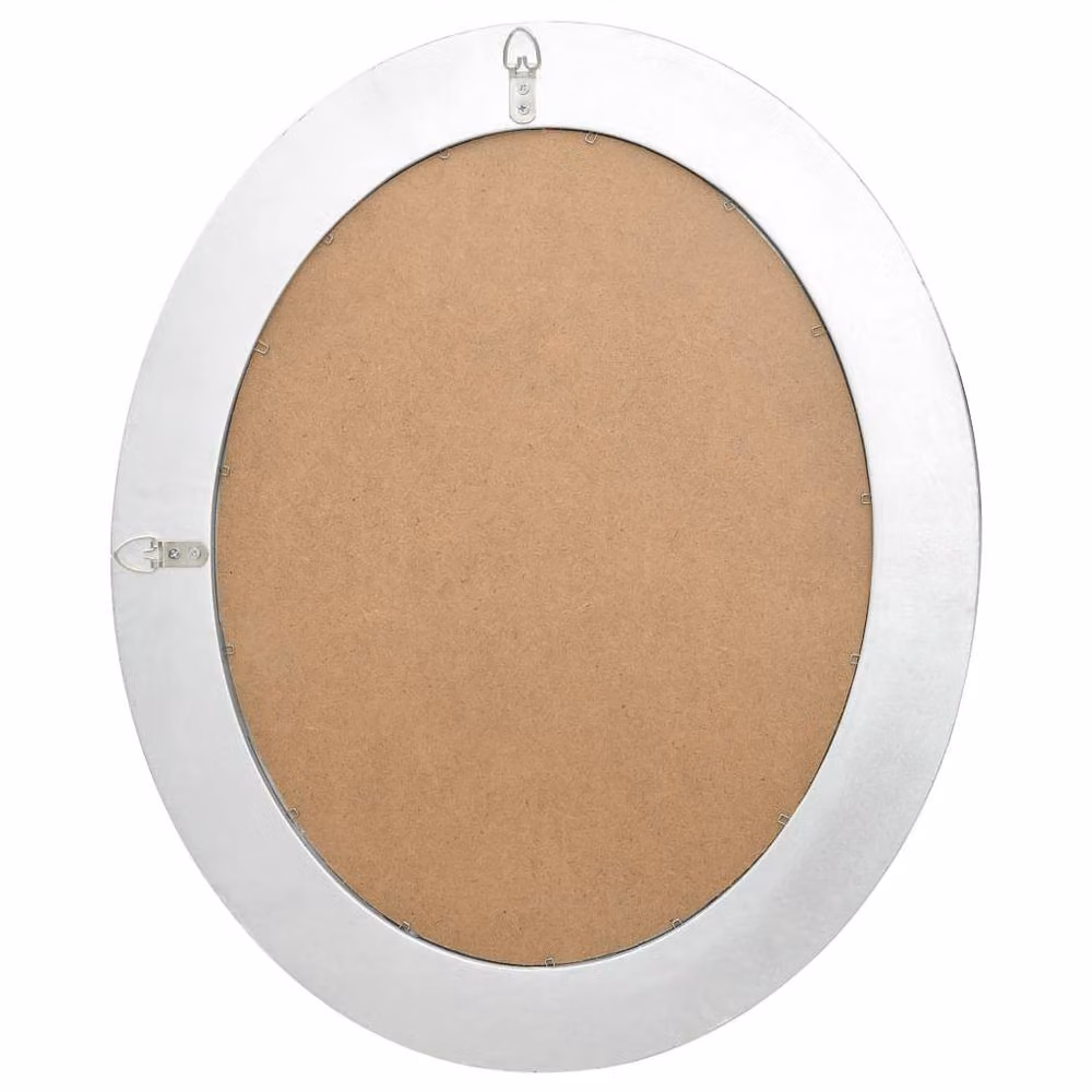 Berkfield Home Antique Baroque Style Rectangular Wall Mirror in Silver, W: 50 cm, H: 60 cm – 2