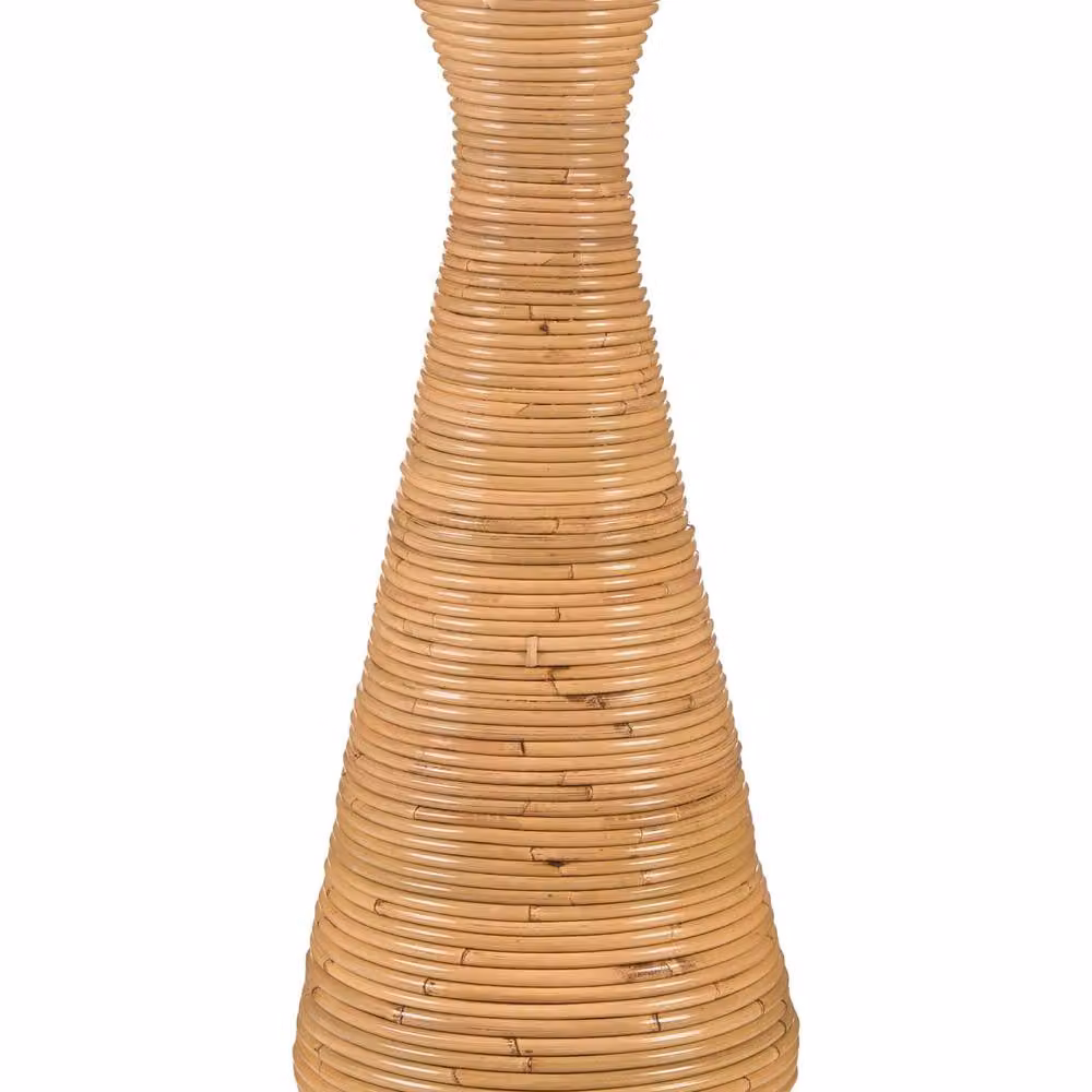 Wyld and Coco Natural Rattan Decorative Tabletop Vase in Brown and Beige, Height: 70 cm – 2
