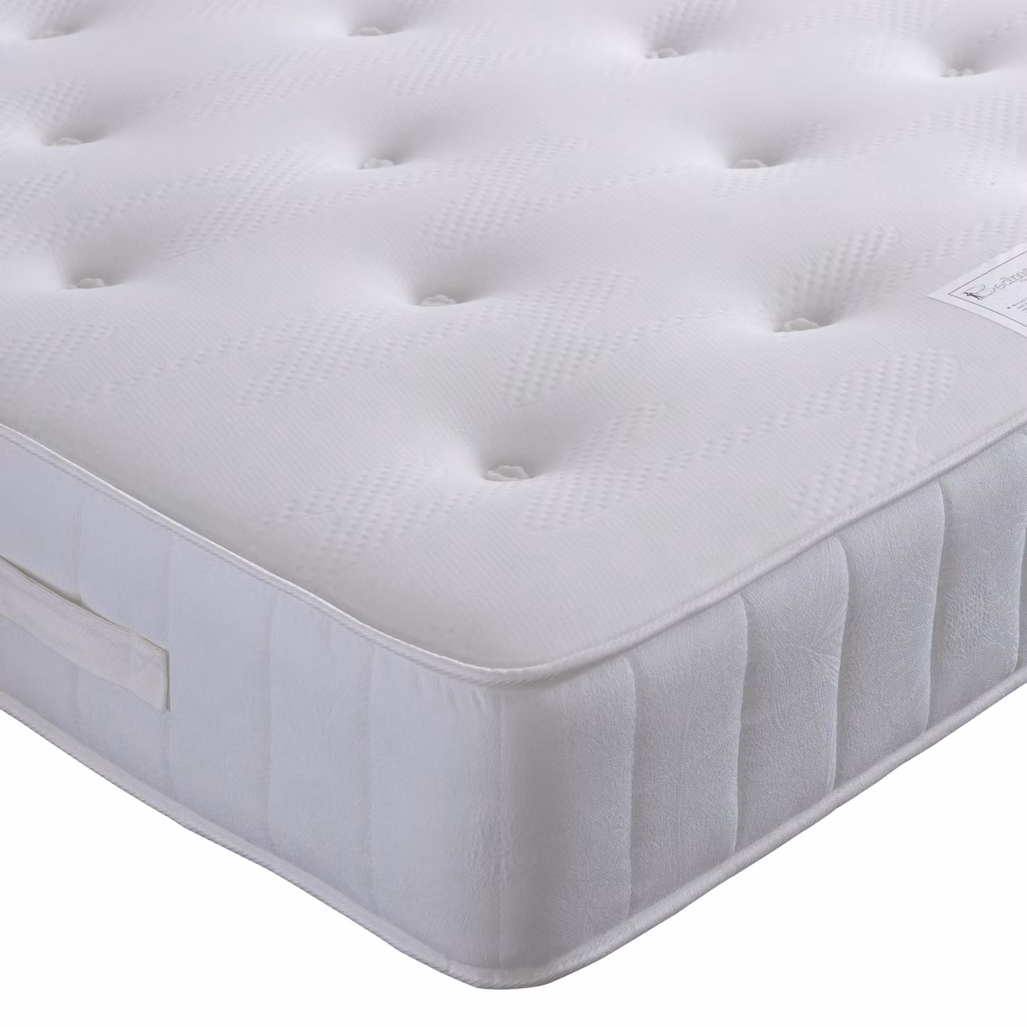 Bedmaster Memory Maestro Grey Plush Velvet Memory Foam Hybrid Divan Set and Headboard, W: 140 cm x D: 200 cm