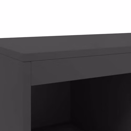 vidaXL Modern Black Steel Highboard with Hinged Doors and Internal Shelves, W/D/H: 68.5 x 39 x 111.5 cm – 4