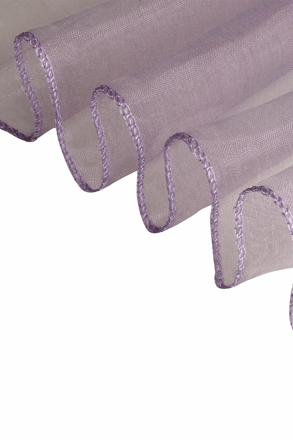 Neel Blue Organza Chair Sashes in Lilac Purple, 17 cm x 280 cm – 2