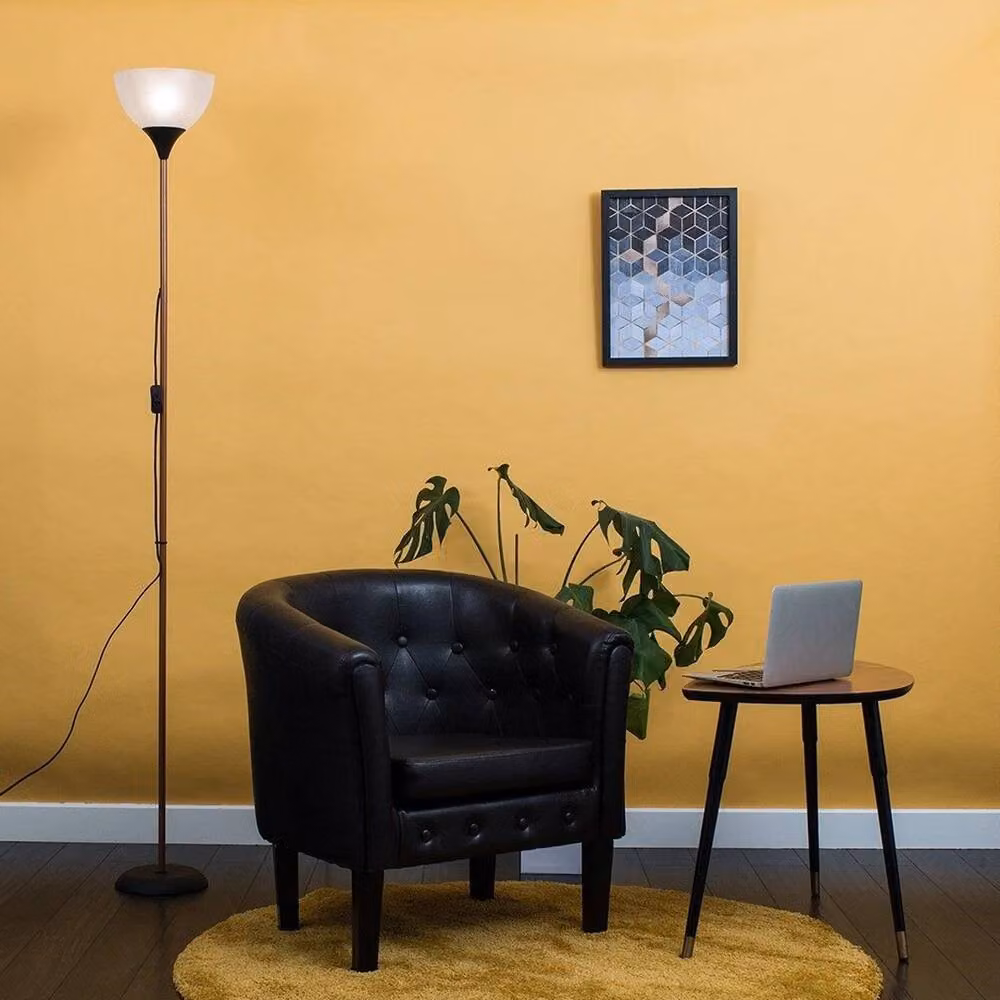 FORGEVIO Copper Metal Floor Standing Lamp with LED Bulb – 2