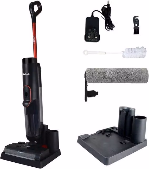 Ewbank HYDROH1 Cordless 2-in-1 Wet and Dry Vacuum and Hard Floor Cleaner, Black – 1