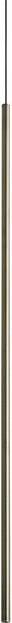 Netlighting Look Slim Pendant Ceiling Light in Gold/Brass, 100 cm, 1x LED, 220 lm, 3000K Warm White