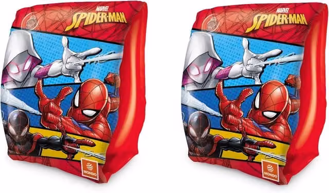 Mondo Marvel Spidey Inflatable Arm Bands in Red and Blue