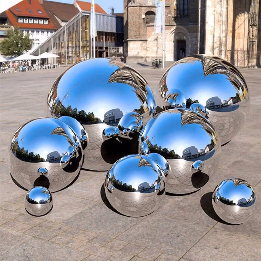 SPETLEK Set of 6 Stainless Steel Garden Gazing Balls in Silver – 4