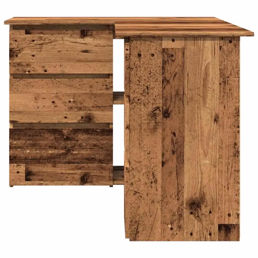 Berkfield Home Modern Corner Desk in Brown, W/D/H: 145 x 100 x 76 cm – 4