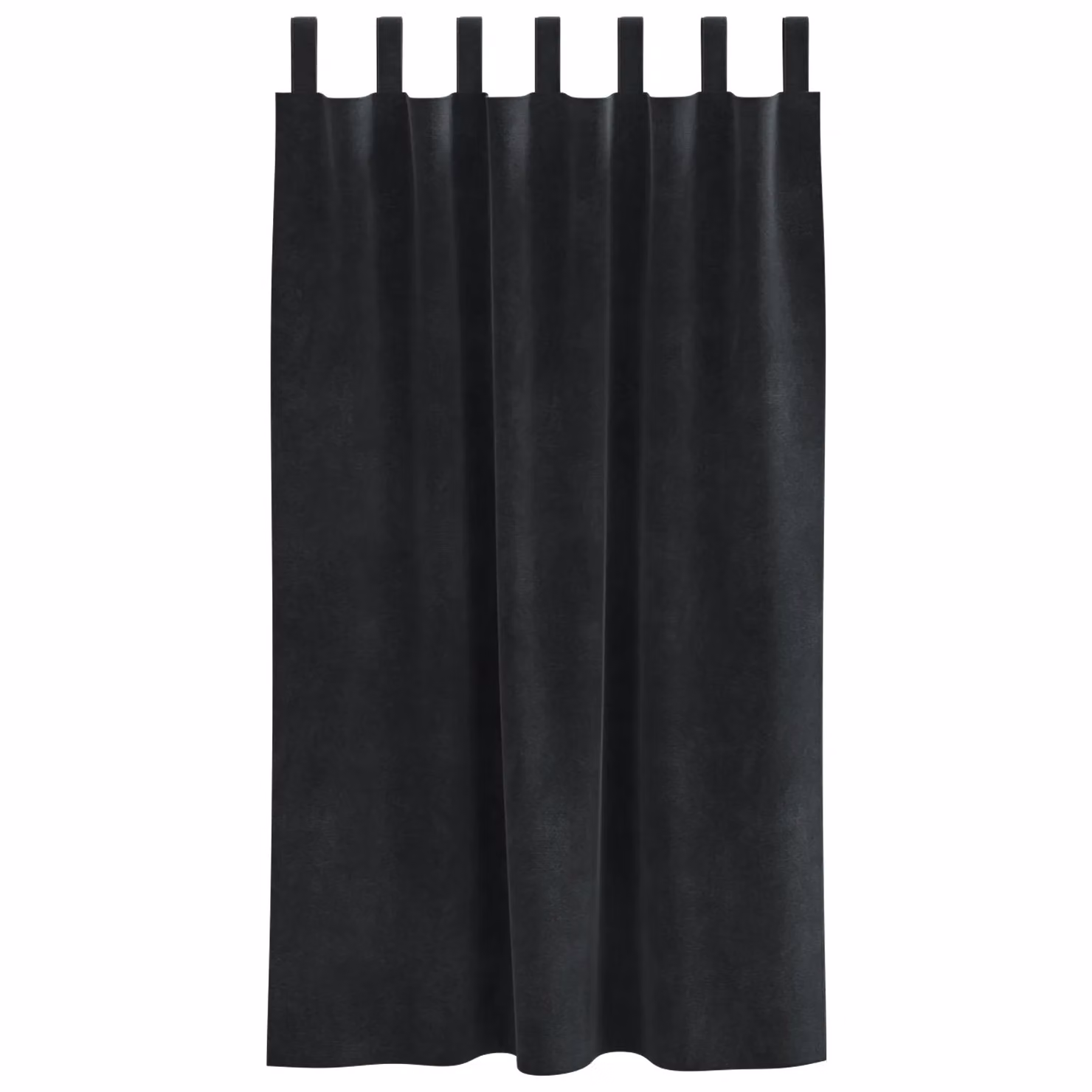 Berkfield Home Blackout Velvet Curtains with Hanging Loops, 2 Pack, Black – 3