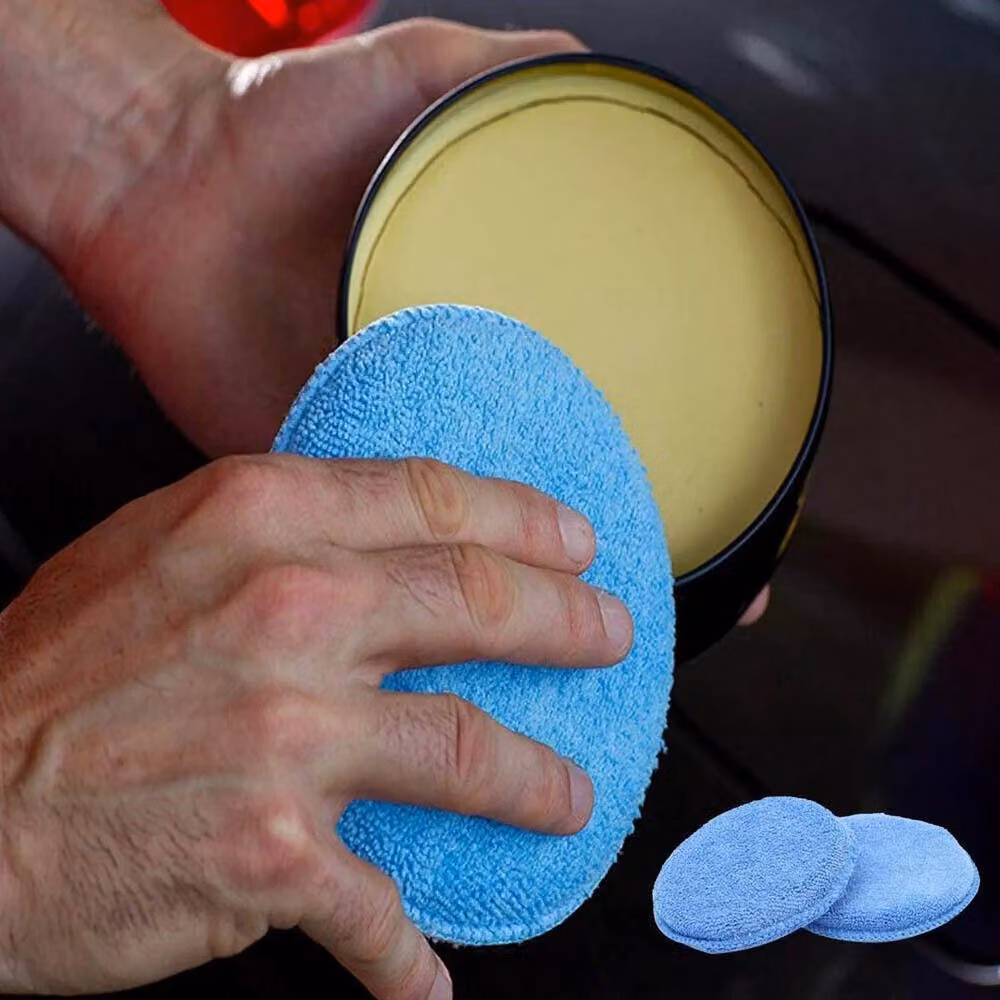 Spetlek 20 x Blue Microfiber Car Polishing Pads and Wax Applicator Foam, W/D/H: 100 x 15 cm – 6