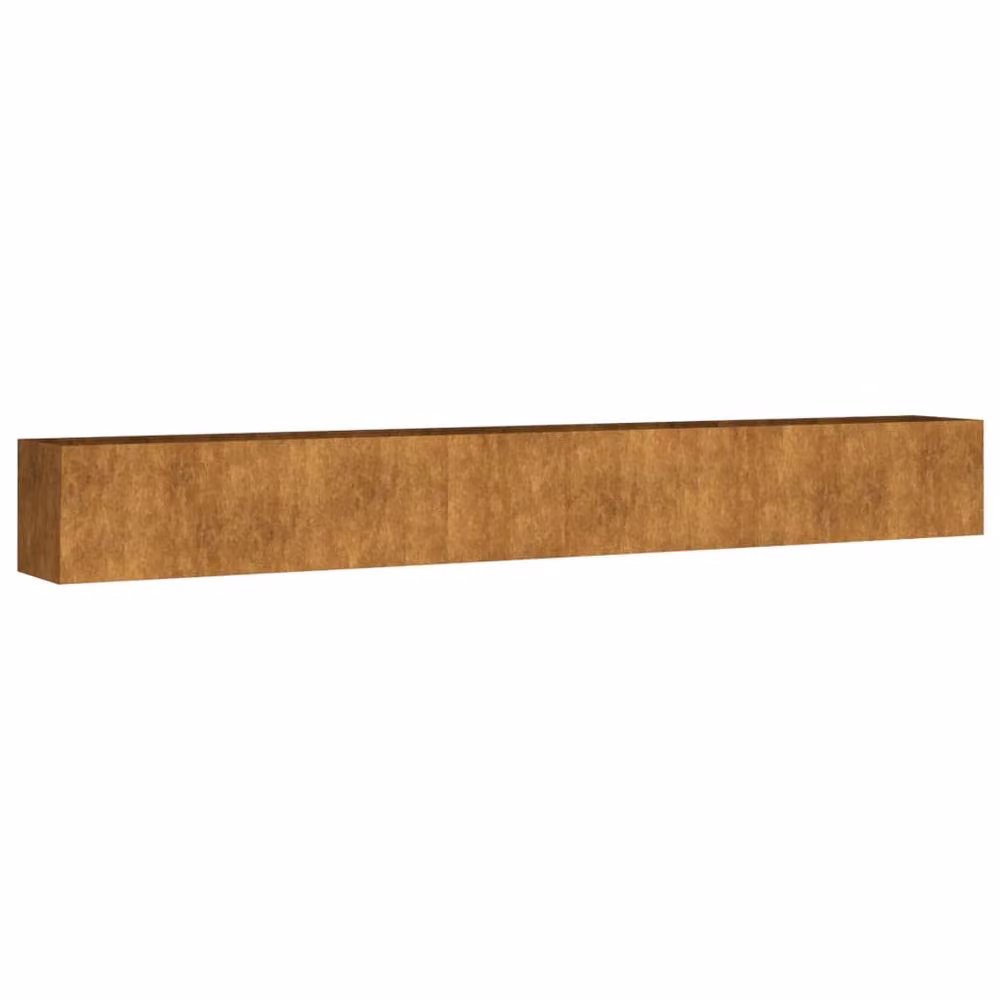 Berkfield Home Garden Corten Steel Raised Bed in Brown, W/D/H: 360 x 40 x 40 cm – 2