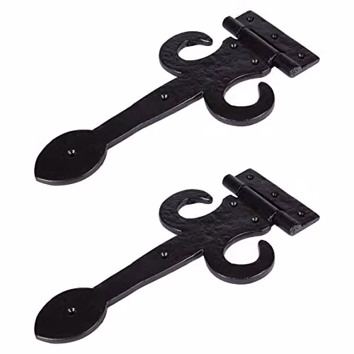 Hammer and Tongs Arrowhead T-Hinge, Black, Pack of 2 – 2