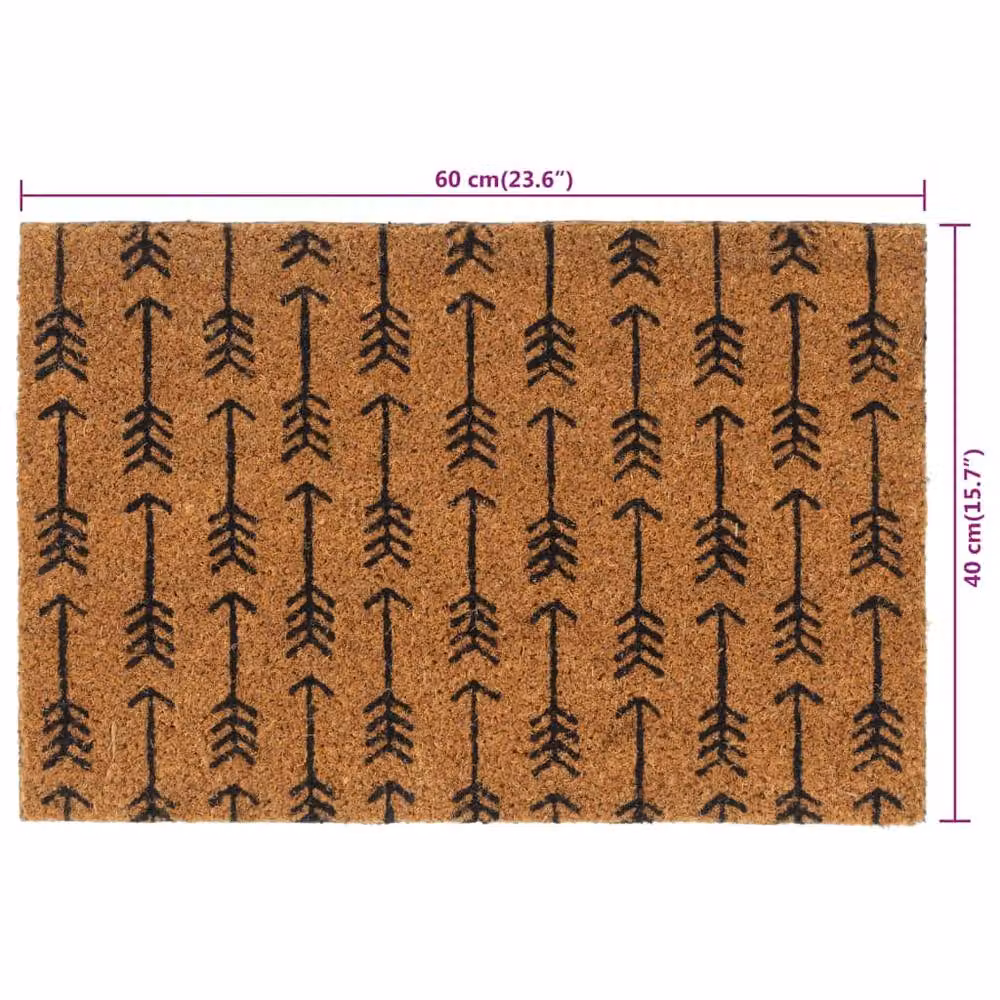 Berkfield Home Brown Tufted Coir Door Mat, W: 40 cm, D: 60 cm – 3