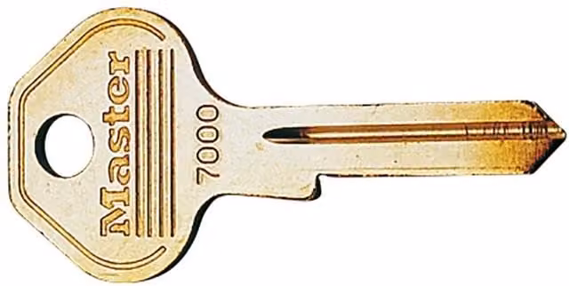 Master Lock Key Blanks in Gold and Multicolour