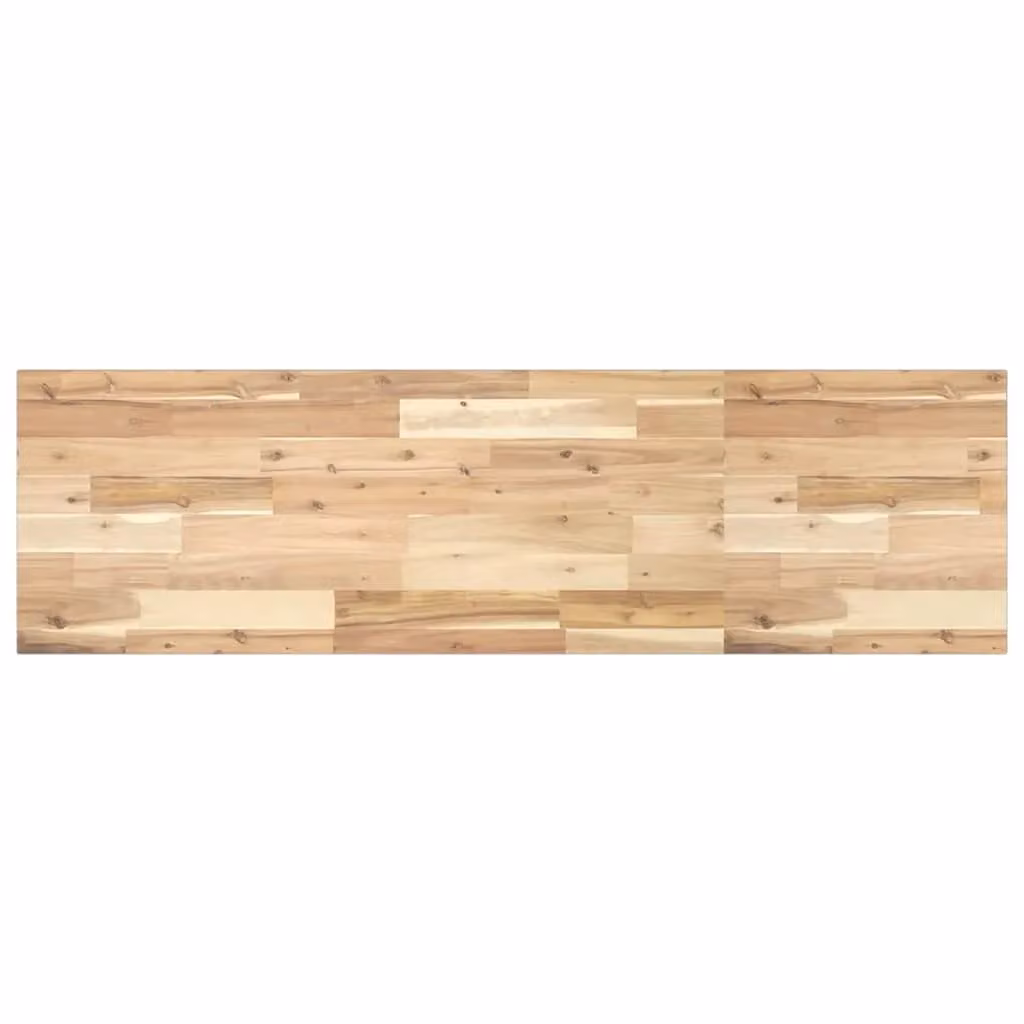 Berkfield Home Floating Shelf in Untreated Brown Acacia Wood, W/D/H: 160 x 40 x 2 cm