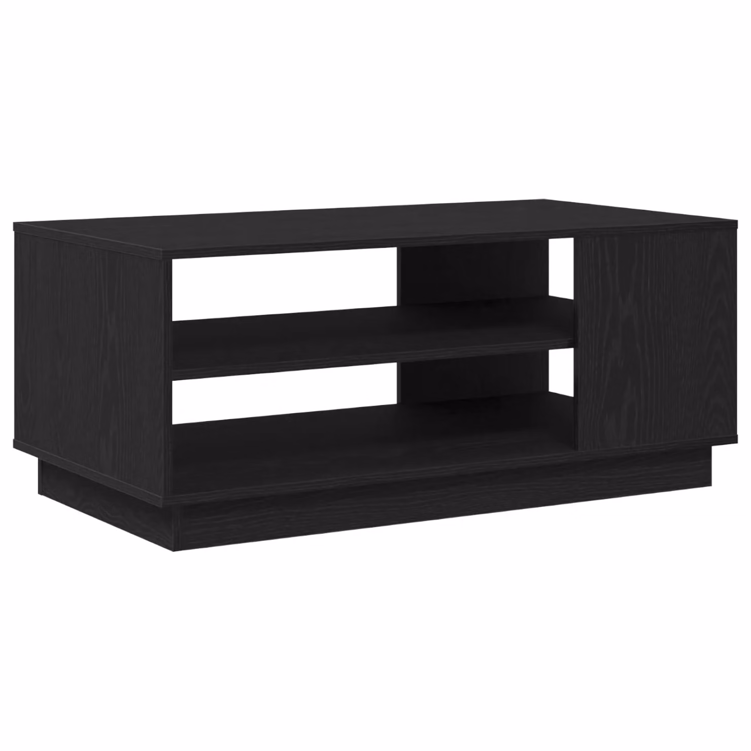 Berkfield Home Black Oak Coffee Table in Black, W/D/H: 102 x 55 x 43 cm – 2
