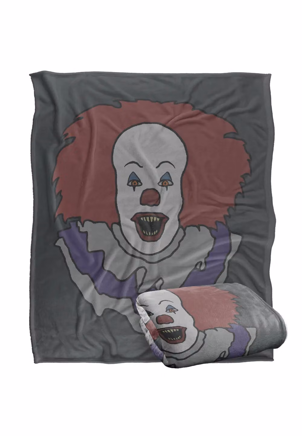 Warner Brothers IT Red Balloon Silky Touch Super Soft Throw Blanket, White, W: 152 cm, D: 127 cm – 1