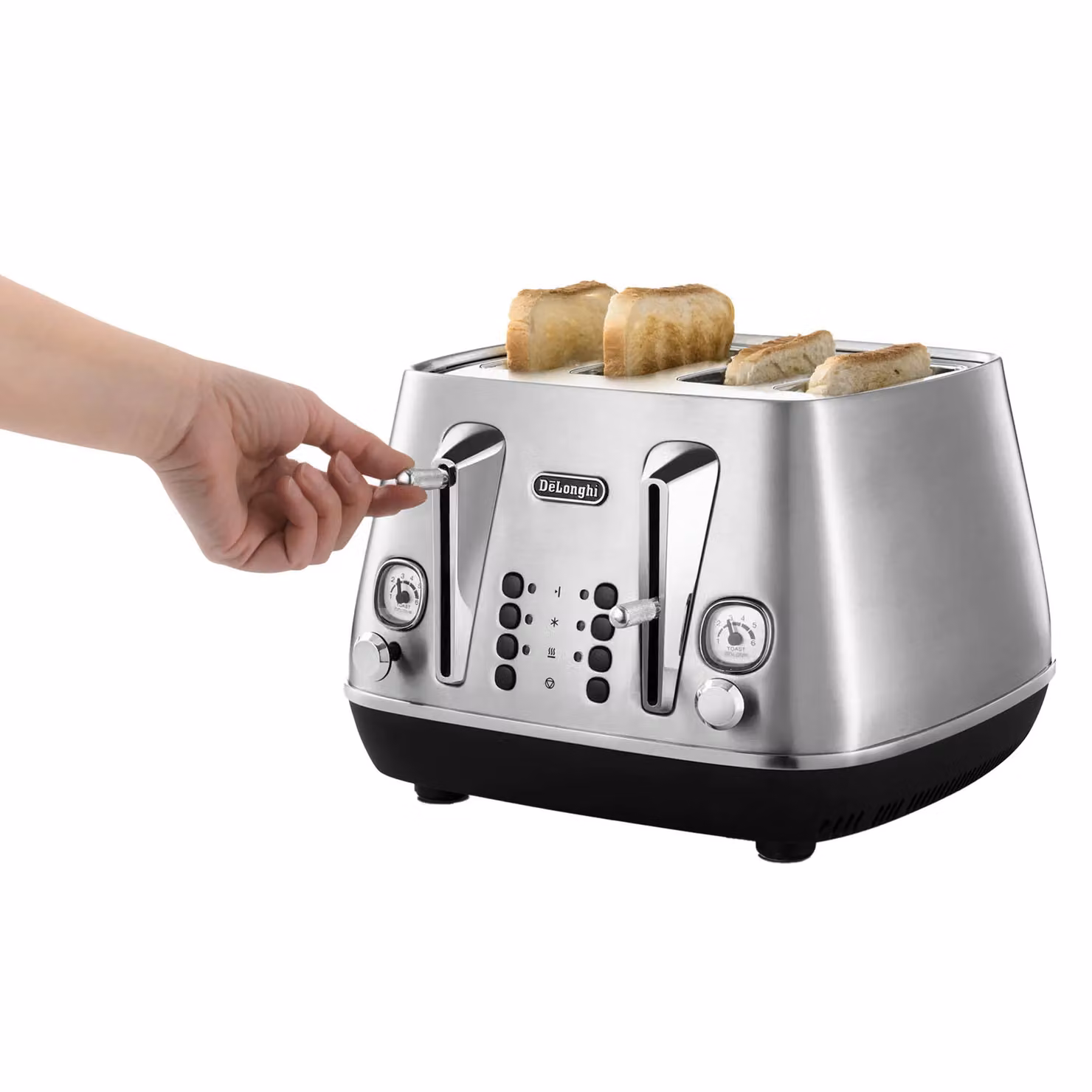De'Longhi Distinta X 4 Slice Toaster in Stainless Steel Silver – 3