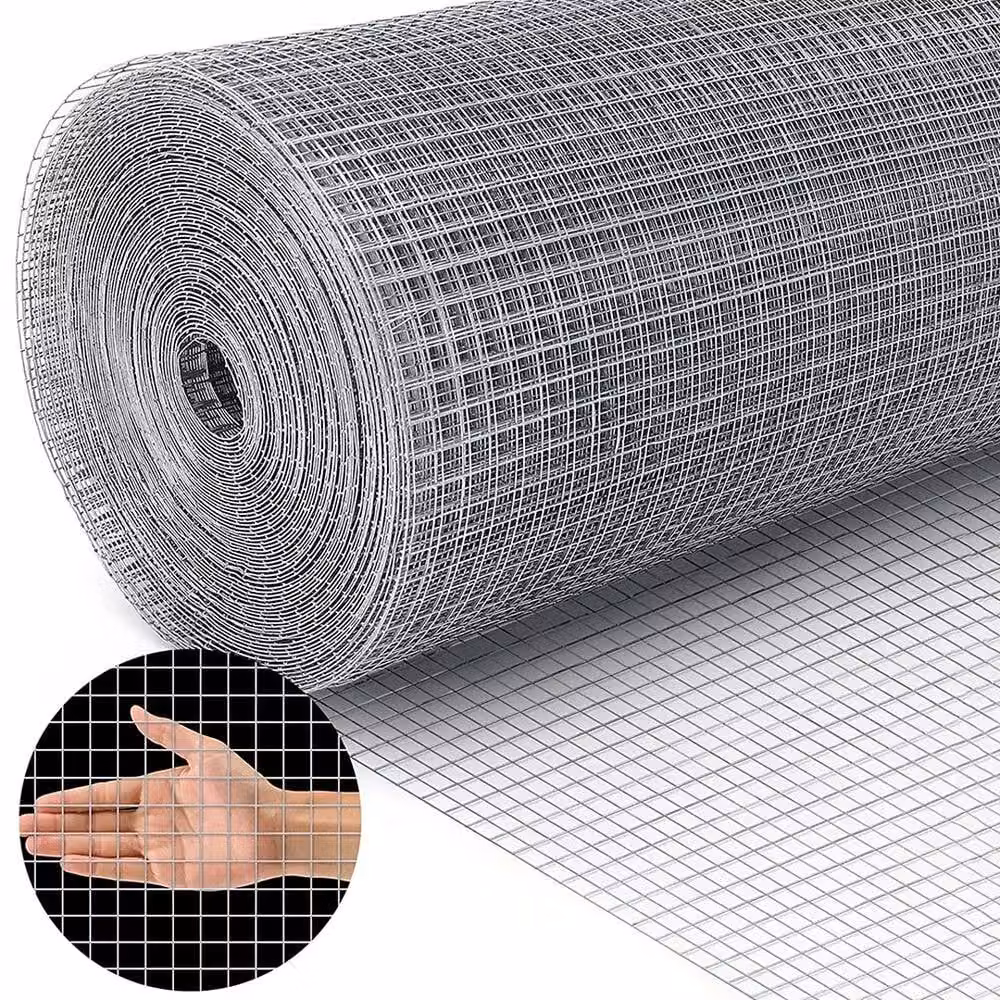 VOGREX Silver Galvanised Welded Wire Mesh Pet Chicken Fence Panel – 2