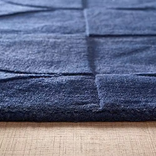 e-Rugs Infinity Penny Geometric Wool Rug in Blue and Multicolour, W: 200 cm, L: 290 cm – 5